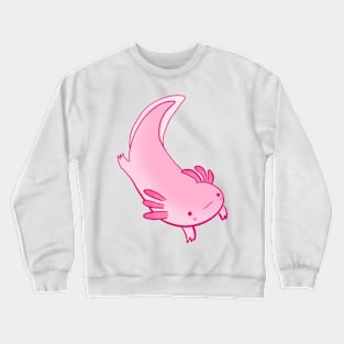Cute happy axolotl illustration Crewneck Sweatshirt